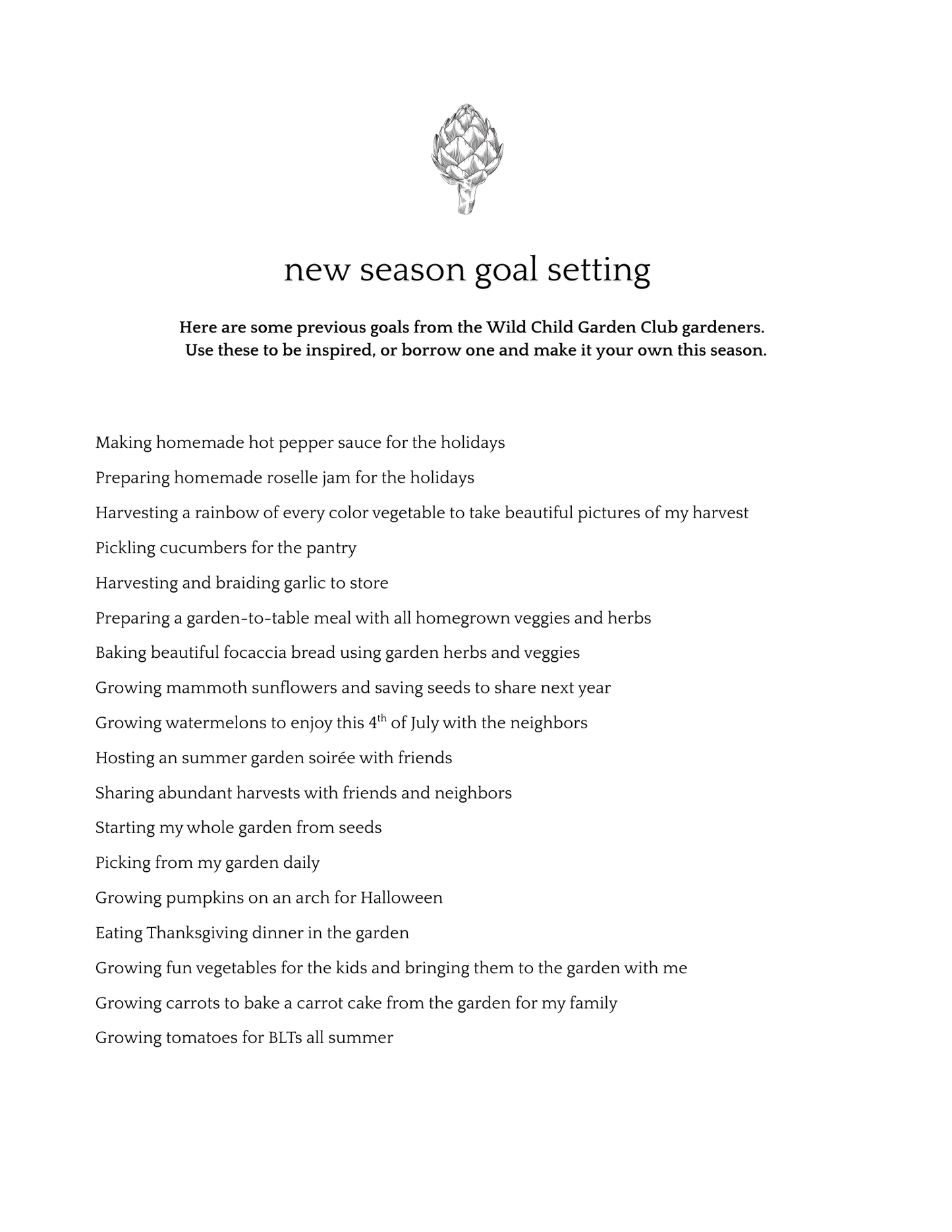 Wild Child Garden Journal -  Warm Season 2026